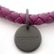 Bangle Purple Intrecciato Ec-19879 Leather Bracelet Womens from Bottega Veneta 7