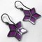 Star Earrings Purple Black Ec-20023 Ag 925 Silver Womens from Bottega Veneta, Set of 2, Image 4