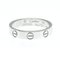 Love Mini Love Ring White Gold [18k] Fashion No Stone Band Ring Silver from Cartier 1