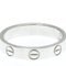 Love Mini Love Ring White Gold [18k] Fashion No Stone Band Ring Silver from Cartier 7