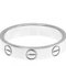 Love Mini Love Ring White Gold [18k] Fashion No Stone Band Ring Silver from Cartier 8