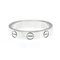 Love Mini Love Ring White Gold [18k] Fashion No Stone Band Ring Silver from Cartier 3