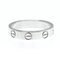 Love Mini Love Ring White Gold [18k] Fashion No Stone Band Ring Silver from Cartier 4