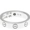 Love Mini Love Ring White Gold [18k] Fashion Diamond Band Ring Silver from Cartier 8