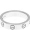 Love Mini Love Ring White Gold [18k] Fashion Diamond Band Ring Silver from Cartier 7
