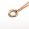rinity Halskette Anhänger Doppelkette 3 Farben Gold K18yg Wg Pg Gelb Weiß Rosa B7218200 von Cartier 3