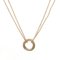 rinity collar colgante cadena doble 3 colores oro K18yg Wg Pg amarillo blanco rosa B7218200 de Cartier, Imagen 1