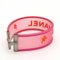 Rubber Bracelet Band Clover Pink Orange 01p A16344 from Chanel 2