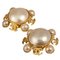 Fake Pearl Coco Mark Earrings 25 Engraved Gp Gold Womens Itndnzpei30q from Chanel, Set of 2 2