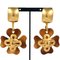 Clover Coco Mark Demi Pattern [Tortoise Shell Pattern] Swing Earrings 95p Gp Gold Womens Itnb08372d5s from Chanel, Set of 2 1