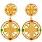 Gripoa Color Stone Circle Earrings Gp Womens Itkf5axucp6w from Chanel Set of 2 3