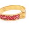 Charnier Pm Bracelet Bangle Horse Pattern Pink Red Multicolor from Hermes 3