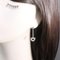 Heart Link Drop Silver Earrings from Tiffany, Set of 2, Image 3