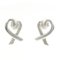 Loving Heart Silver Earrings from Tiffany, Set of 2, Image 1