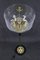 Glass Brass Floor Lamps attributed to Kamenicky Senov, Czechoslovakia, 1970s, Set of 2 11