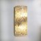 Large Modern Brass Ice Glass Wall Light attributed to J. T. Kalmar, 1960s, Image 8