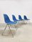 Vintage Fiberglass DSX Chairs by Eames for Vitra / Herman Miller, 1970s, Set of 4 1