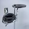 Art Deco Ashtray Stand in Chrome and Bakelite attributed to Demeyere, Belgium, 1930s 5