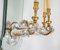 Gilded Iron and Mirror Sconces with Glass Drops, 1960s, Set of 2 3