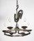 Wrought Iron Chandeliers attributed to Jean Touret for Marolles Workshop, 1960s, Set of 2, Image 5