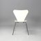 Italian Modern White Lacquered Curved Chairs, 1970s, Set of 6 6