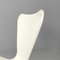 Italienische moderne weiß lackierte geschwungene Stühle, 1970er, 6 . Set 9