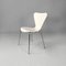 Italienische moderne weiß lackierte geschwungene Stühle, 1970er, 6 . Set 3