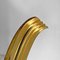 Moderne italienische Mid-Century Wandlampe aus weißem Acrylglas & goldenem Metall, 1950er 12