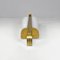 Moderne italienische Mid-Century Wandlampe aus weißem Acrylglas & goldenem Metall, 1950er 10