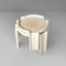 Modern Italian White Plastic Coffee Tables attributed to Giotto Stoppino for Kartell, 1970s, Set of 2, Image 4