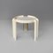 Modern Italian White Plastic Coffee Tables attributed to Giotto Stoppino for Kartell, 1970s, Set of 2 8