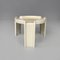 Modern Italian White Plastic Coffee Tables attributed to Giotto Stoppino for Kartell, 1970s, Set of 2 5