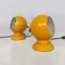 Lámparas de mesa italianas modernas de metal amarillo de Goffredo Reggiani, años 70. Juego de 2, Imagen 3