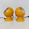 Lámparas de mesa italianas modernas de metal amarillo de Goffredo Reggiani, años 70. Juego de 2, Imagen 4