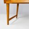 Moderner italienischer Mid-Century Schreibtisch aus hellblauem Laminat aus Holz mit Schublade, 1960er 9