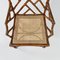 Italienische Mid-Century Modern Armlehnstühle aus Rattan, Bambus & Wiener Strohhalm, 1960er, 2er Set 10