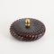 Brown Ceramic and Brass Decorative Box or Centerpiece by Tommaso Barbi, Italy, 1970s, Image 17