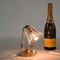 Lámparas de mesa Bell de cristal de Murano y latón atribuidas a Barovier para Erco, Italia, años 40. Juego de 2, Imagen 16