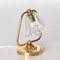 Lámparas de mesa Bell de cristal de Murano y latón atribuidas a Barovier para Erco, Italia, años 40. Juego de 2, Imagen 12