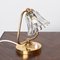Lámparas de mesa Bell de cristal de Murano y latón atribuidas a Barovier para Erco, Italia, años 40. Juego de 2, Imagen 15