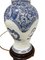 20th Century Limoges France Porcelain Table Lamp with Blue Dragon 5