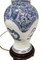 Limoges France Porzellan Tischlampe mit blauem Drachen, 20. Jh. 5