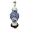 20th Century Limoges France Porcelain Table Lamp with Blue Dragon 1