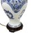 Limoges France Porzellan Tischlampe mit blauem Drachen, 20. Jh. 3