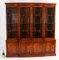 Vintage 20th Century Flame Mahogany Breakfront Bookcase Georgian Revival, 1950s, Image 19