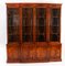 Vintage 20th Century Flame Mahogany Breakfront Bookcase Georgian Revival, 1950s, Image 20
