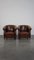 Leather Club Chairs with Fixed Seat Cushions, Set of 2 2