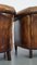 Leather Club Chairs with Fixed Seat Cushions, Set of 2 14