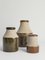 Brutalist Stoneware Vases by Hertha Bengtson for Rörstrand, 1962, Set of 3 17