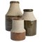 Brutalist Stoneware Vases by Hertha Bengtson for Rörstrand, 1962, Set of 3 1